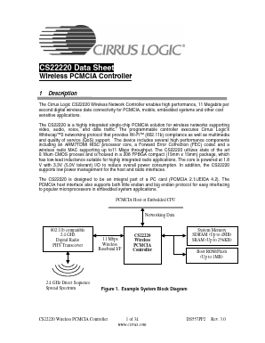 CS22220 Datasheet PDF Cirrus Logic