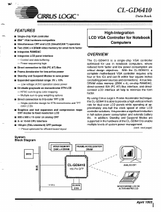 CL-GD6410 Datasheet PDF Cirrus Logic