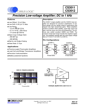 CS3011-ISZ Datasheet PDF Cirrus Logic