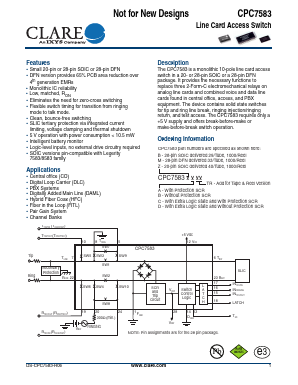 CPC7583ZC Datasheet PDF Clare Inc  => IXYS