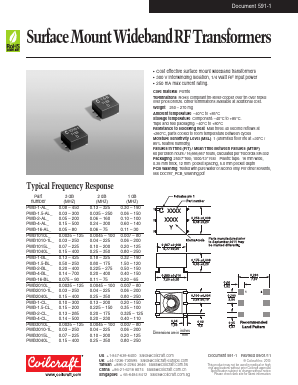 PWB-1-ALD Datasheet PDF Coilcraft Inc