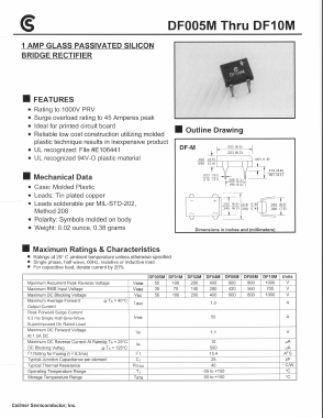 DF01M Datasheet PDF Collmer Semiconductor
