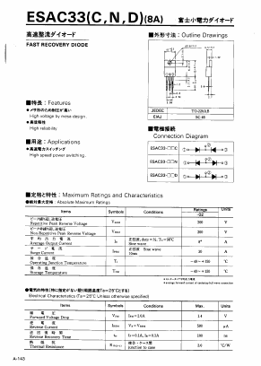 ESAC33-02C Datasheet PDF Collmer Semiconductor