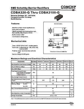 CDBA3100-G Datasheet PDF ComChip