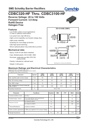 CDBC3100-HF Datasheet PDF ComChip