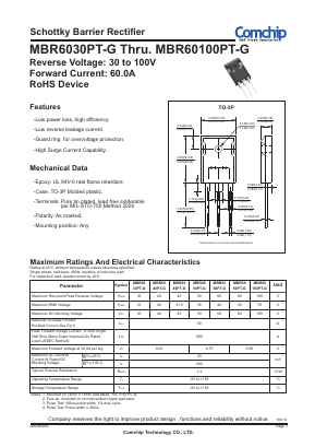MBR6045PT Datasheet PDF ComChip