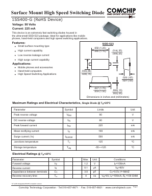 1SS400-G Datasheet PDF ComChip