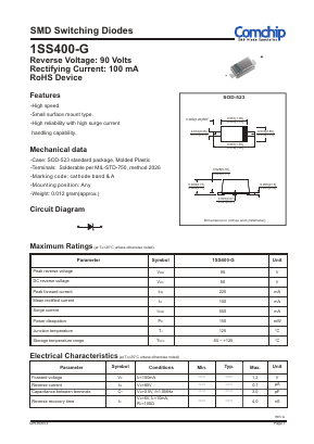 1SS400-G Datasheet PDF ComChip