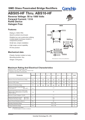 ABS1-HF Datasheet PDF ComChip