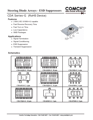 CDA8N08-G Datasheet PDF ComChip