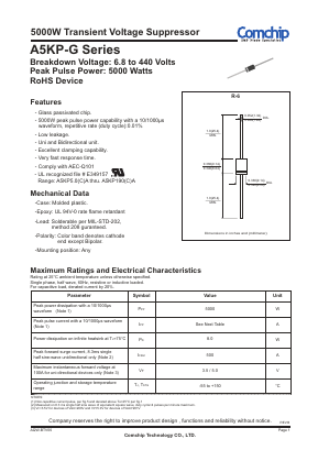 A5KP7.5C-G Datasheet PDF ComChip