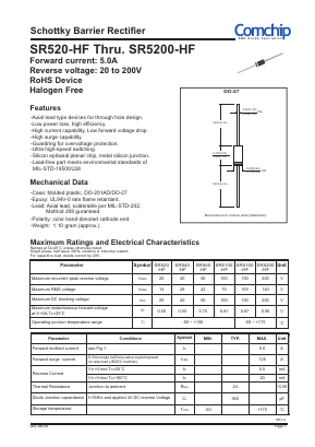SR5100-HF Datasheet PDF ComChip