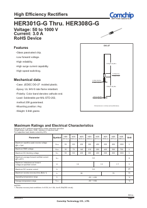 HER305G-G Datasheet PDF ComChip