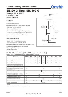 SB320B-G Datasheet PDF ComChip
