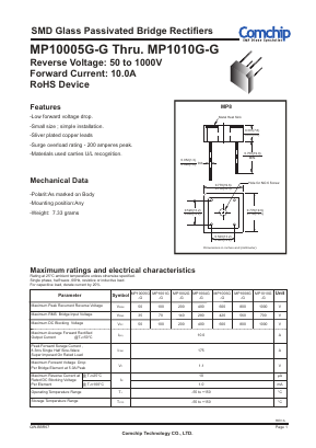 MP1008G-G Datasheet PDF ComChip