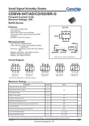 CDBV6-54T-G Datasheet PDF ComChip