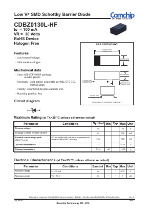 CDBZ0130L-HF Datasheet PDF ComChip