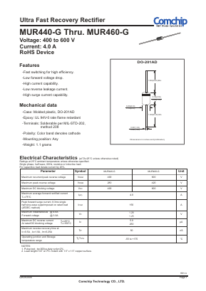 MUR440-G Datasheet PDF ComChip