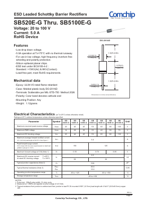 SB5100E-G Datasheet PDF ComChip