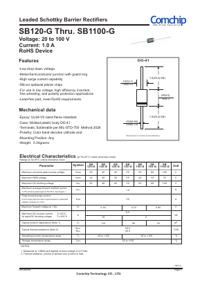 SB1100-G Datasheet PDF ComChip