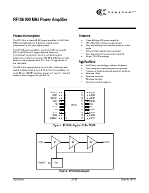 RF106 Datasheet PDF Conexant Systems