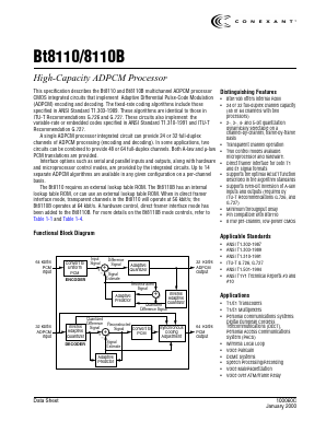 BT8110EPJ Datasheet PDF Conexant Systems