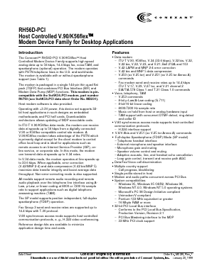RH56D-PCI Datasheet PDF Conexant Systems