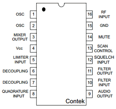 MC3361BP Datasheet PDF Contek Microelectronics