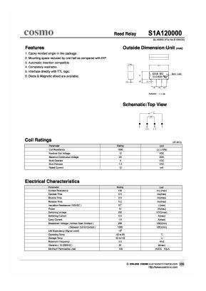 S1A120000 Datasheet PDF COSMO Electronics