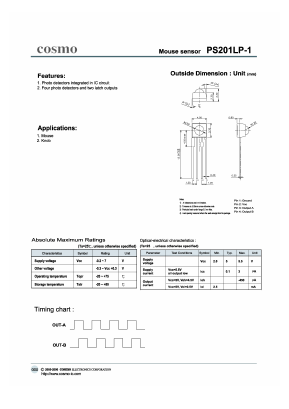 PS201LP-1 Datasheet PDF COSMO Electronics