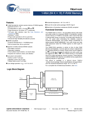 FM28V102A-TGTR Datasheet PDF Cypress Semiconductor