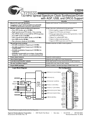 CY2210-02 Datasheet PDF Cypress Semiconductor