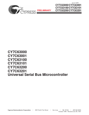 CY7C63200-PC Datasheet PDF Cypress Semiconductor