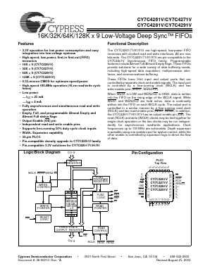 7C4281V-10 Datasheet PDF Cypress Semiconductor