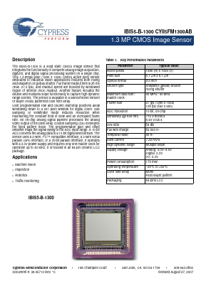 CYII5SC1300AB-HDC Datasheet PDF Cypress Semiconductor