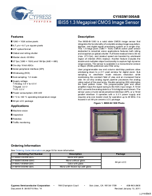 CYII5SM1300AB Datasheet PDF Cypress Semiconductor