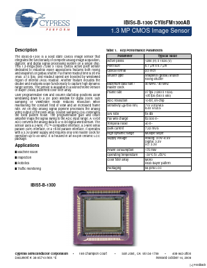 CYII5SM1300AB-QDC Datasheet PDF Cypress Semiconductor