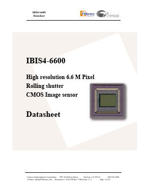IBIS4-6600-C-1 Datasheet PDF Cypress Semiconductor