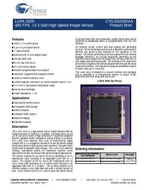 CYIL1SN3000AA-BDCES Datasheet PDF Cypress Semiconductor