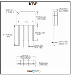 KBP302G Datasheet PDF Rugao Dachang Electronics Co., Ltd