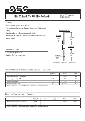 1N4728 Datasheet PDF Daesan Electronics Corp.