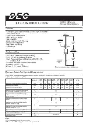 HER103G Datasheet PDF Daesan Electronics Corp.