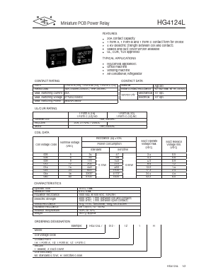 HG4124L/009-1H1H Datasheet PDF DB Lectro Inc