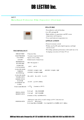 MPP Datasheet PDF DB Lectro Inc