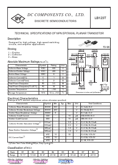 LB123T Datasheet PDF DC COMPONENTS