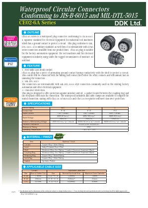 CE02-18BS-S-D Datasheet PDF DDK Ltd.