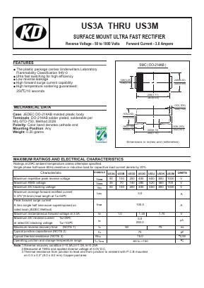 US3A Datasheet PDF DIOTEC Electronics Corporation