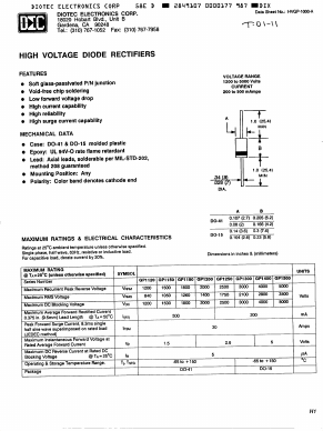 GP1300 Datasheet PDF DIOTEC Electronics Corporation