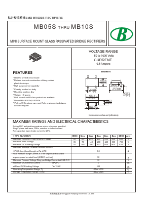 MB10S Datasheet PDF Nanjing International Group Co