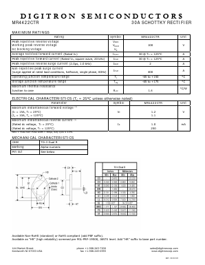 MR4422CTR Datasheet PDF Digitron Semiconductors